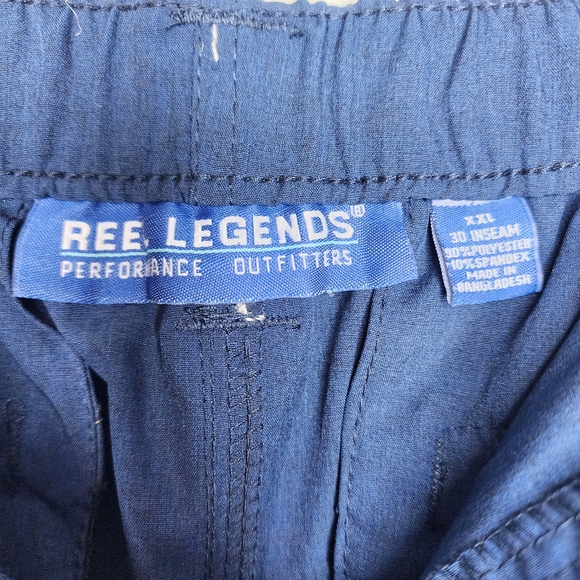 Reel Legends Performance Outfitters Sz XXL Mackerel Convertible Zip Off Pants - Picture 13 of 15